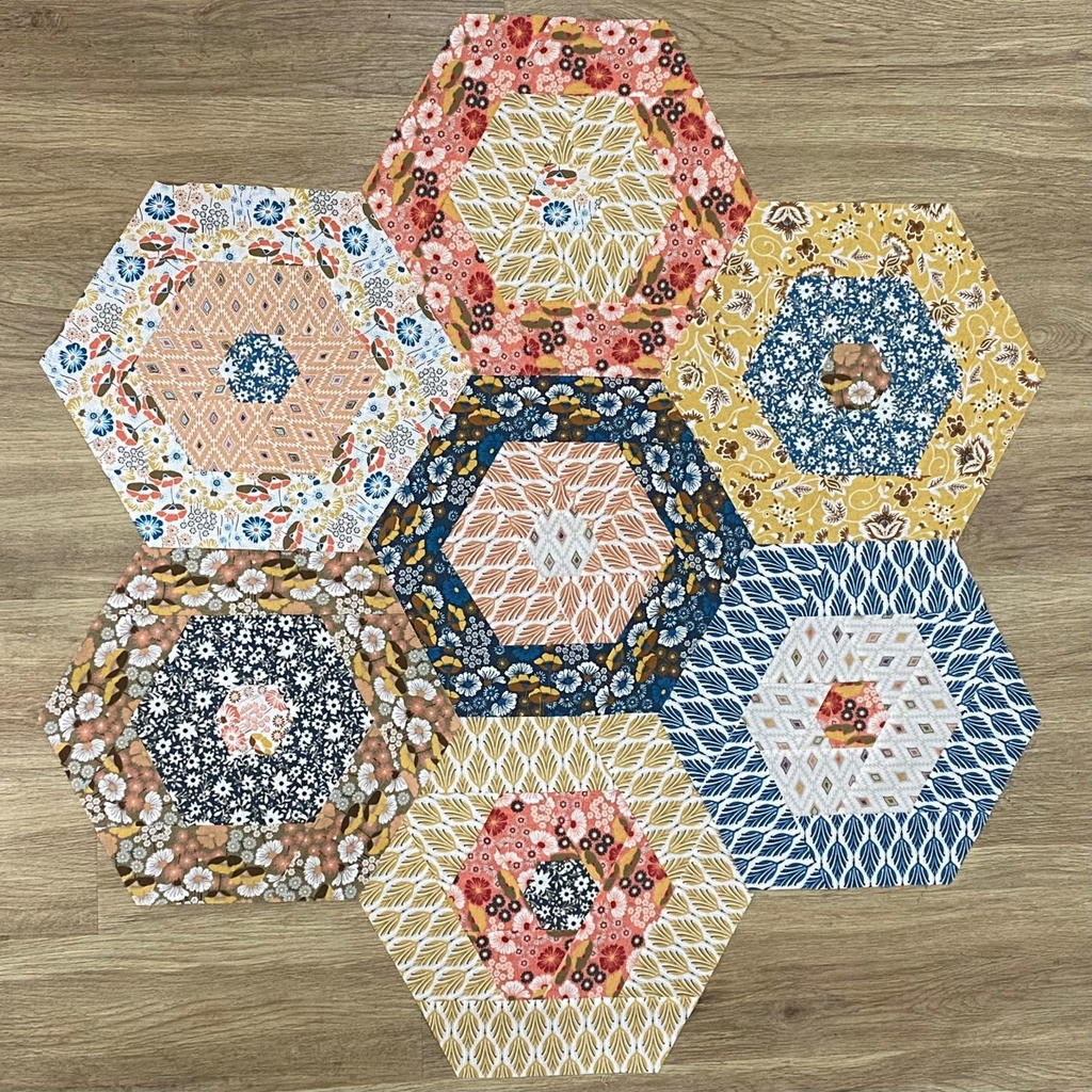 Wrap Around Hexies Table Set Instructions - Digital Download