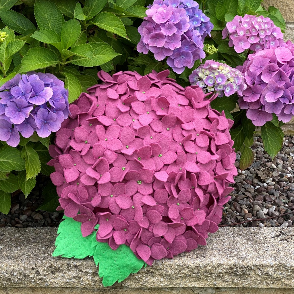 Hydrangea Cushion - Digital Download