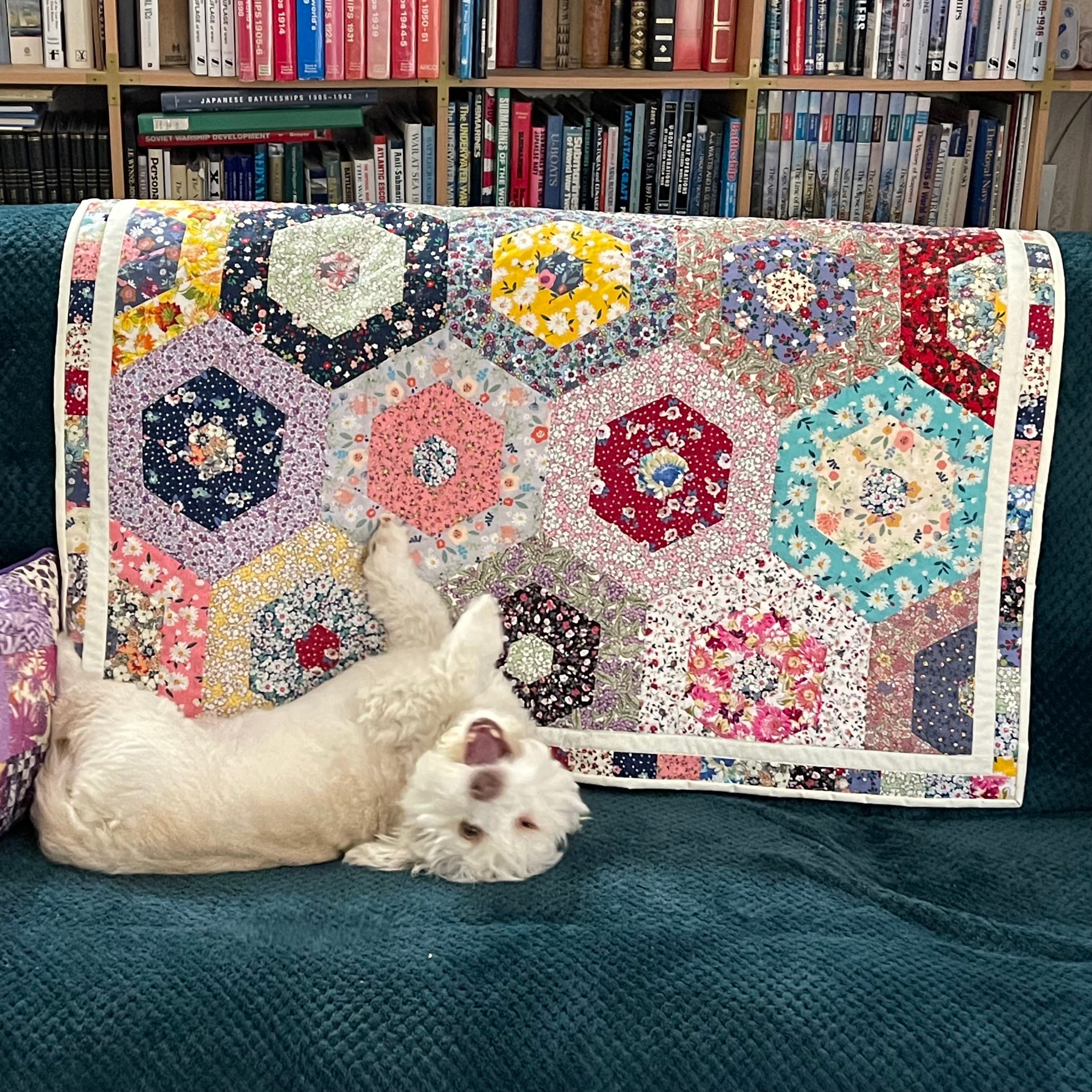 Wrap Around Hexies Lap Quilt - Digital Download