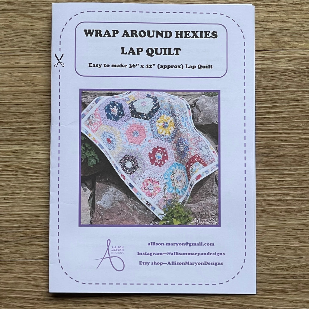 Wrap Around Hexies Lap Quilt - Digital Download