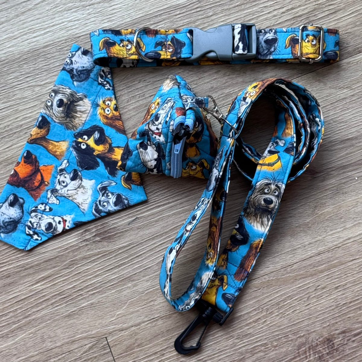 Lead the Way 'Dog Walkies Collection' Instructions for an adjustable Collar, Lead,  Poo Bag Pouch, Bandana, Message Sleeve and Drying Mitts - Digital Download