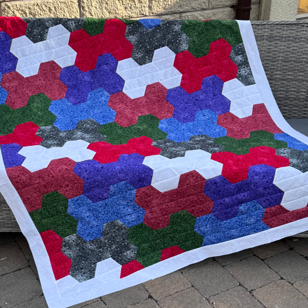 Hex & Hound - The Puppy Love Quilt - Beginner Friendly - Digital Download