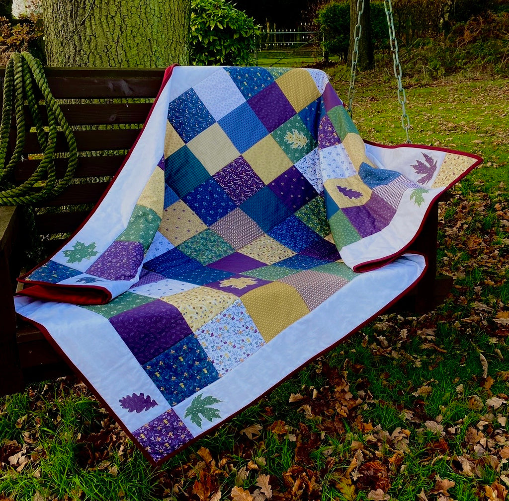 Autumn Leaves Quilt - An Easy Beginner Make - Digital Download