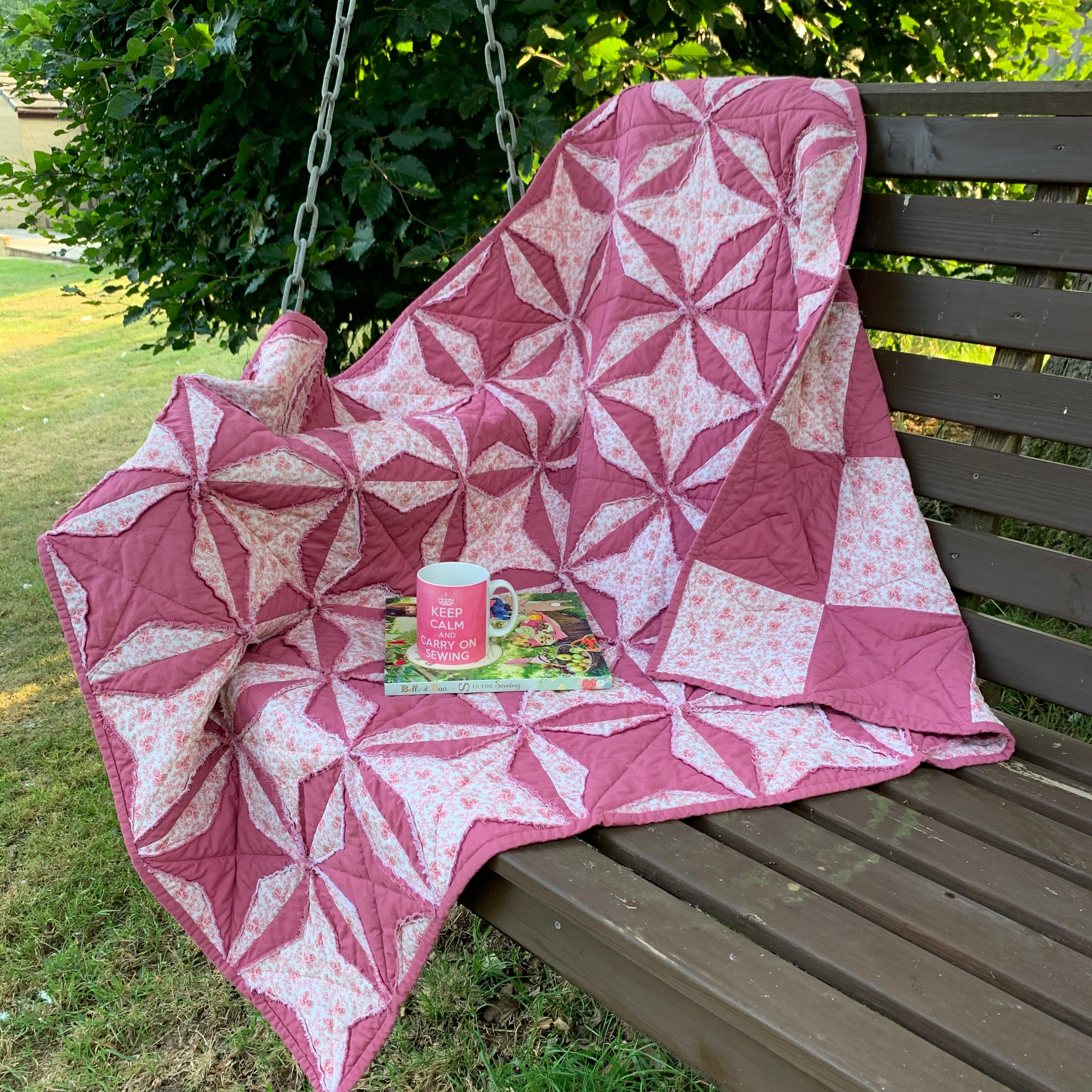 Kriss Kross Star Quilt - Digital Download