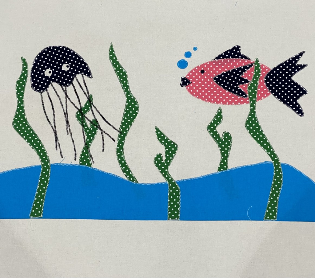 Under the Sea Bag, an Oversized Tote with waterproof lining - Digital Download