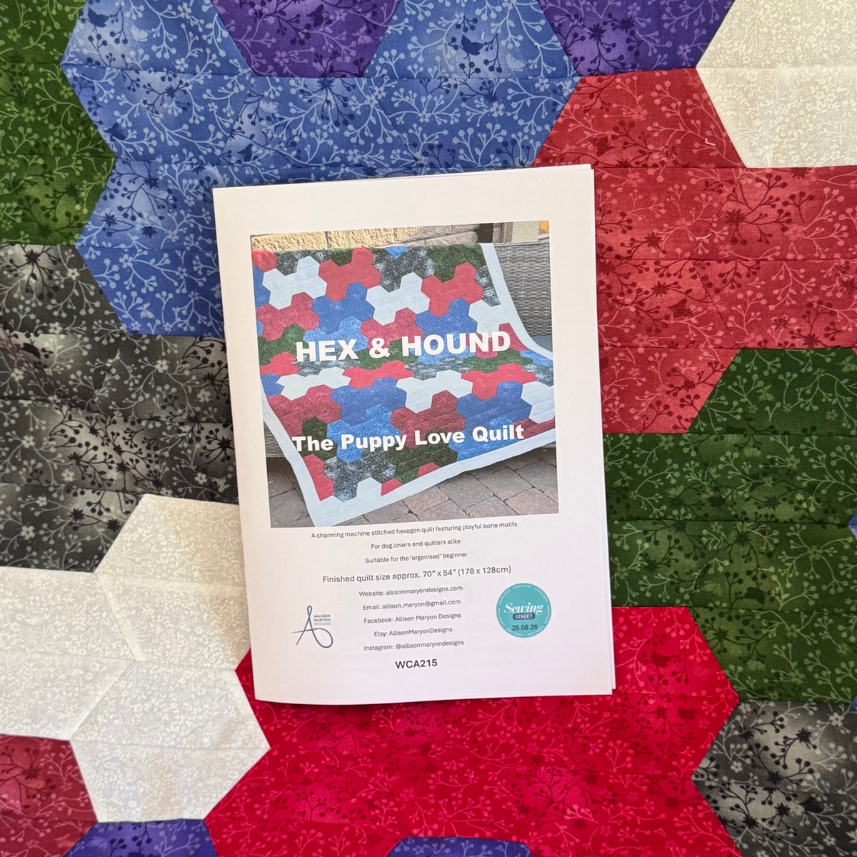 Hex & Hound - The Puppy Love Quilt - Beginner Friendly - Digital Download