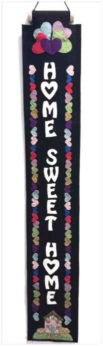 New - Festive Flip - Instructions for a Reversible Wool/Felt Applique Wall Hanging - Digital Download