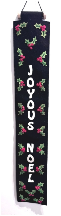 New - Festive Flip - Instructions for a Reversible Wool/Felt Applique Wall Hanging - Digital Download