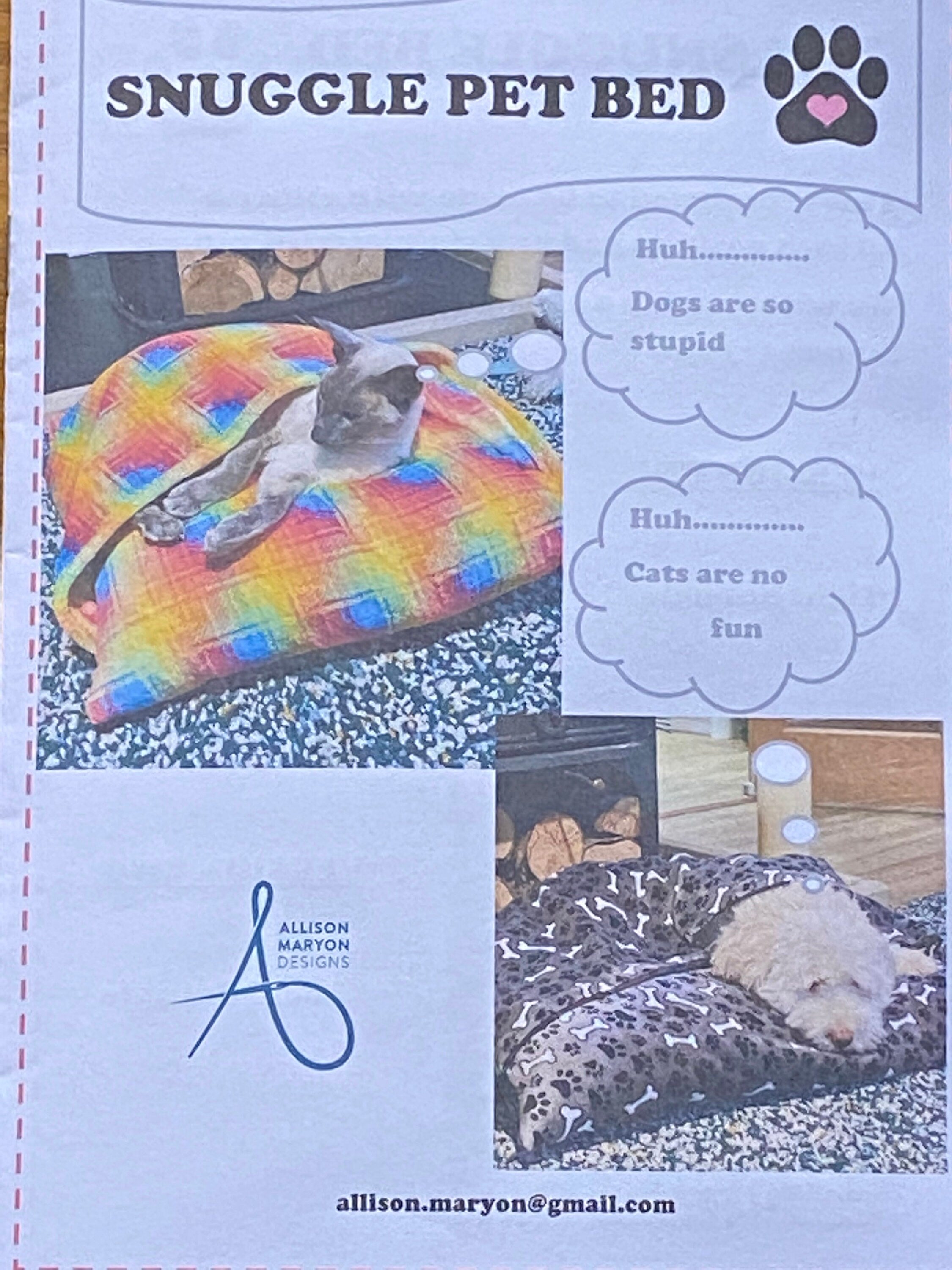 Snuggle Pet Bed Sewing Pattern - Digital Download