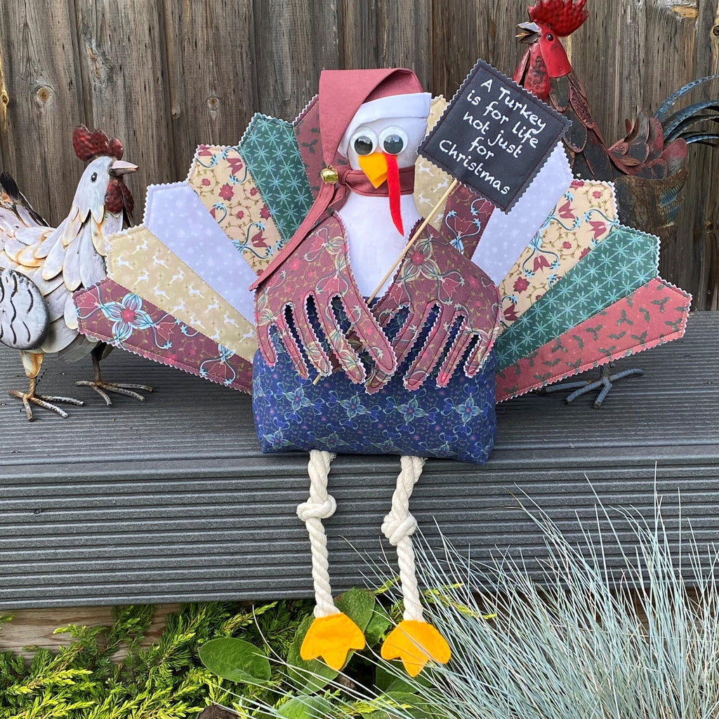 Tucker the Turkey Sewing Instructions and Templates to print at home - Digital Download