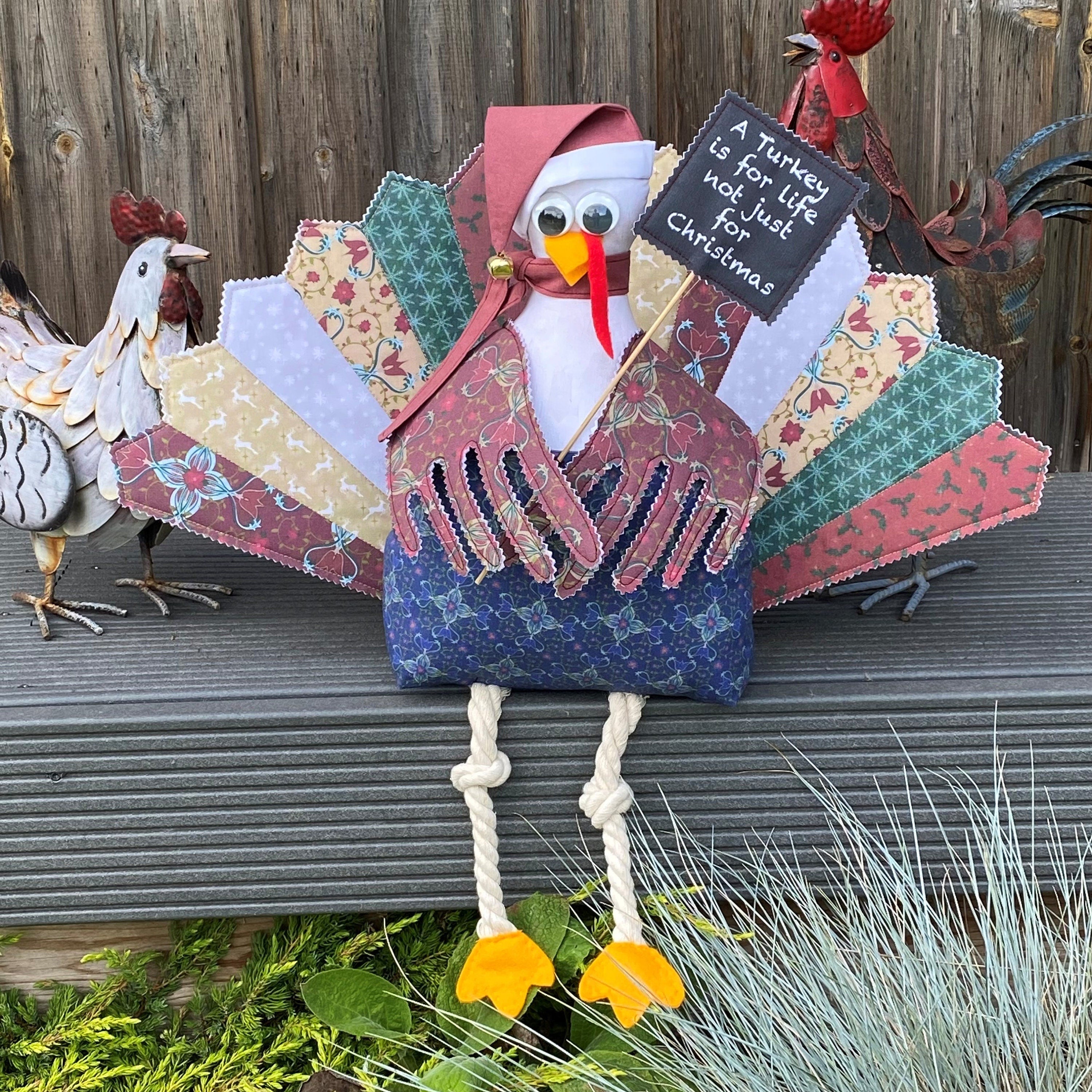 Tucker the Turkey Sewing Instructions and Templates to print at home - Digital Download