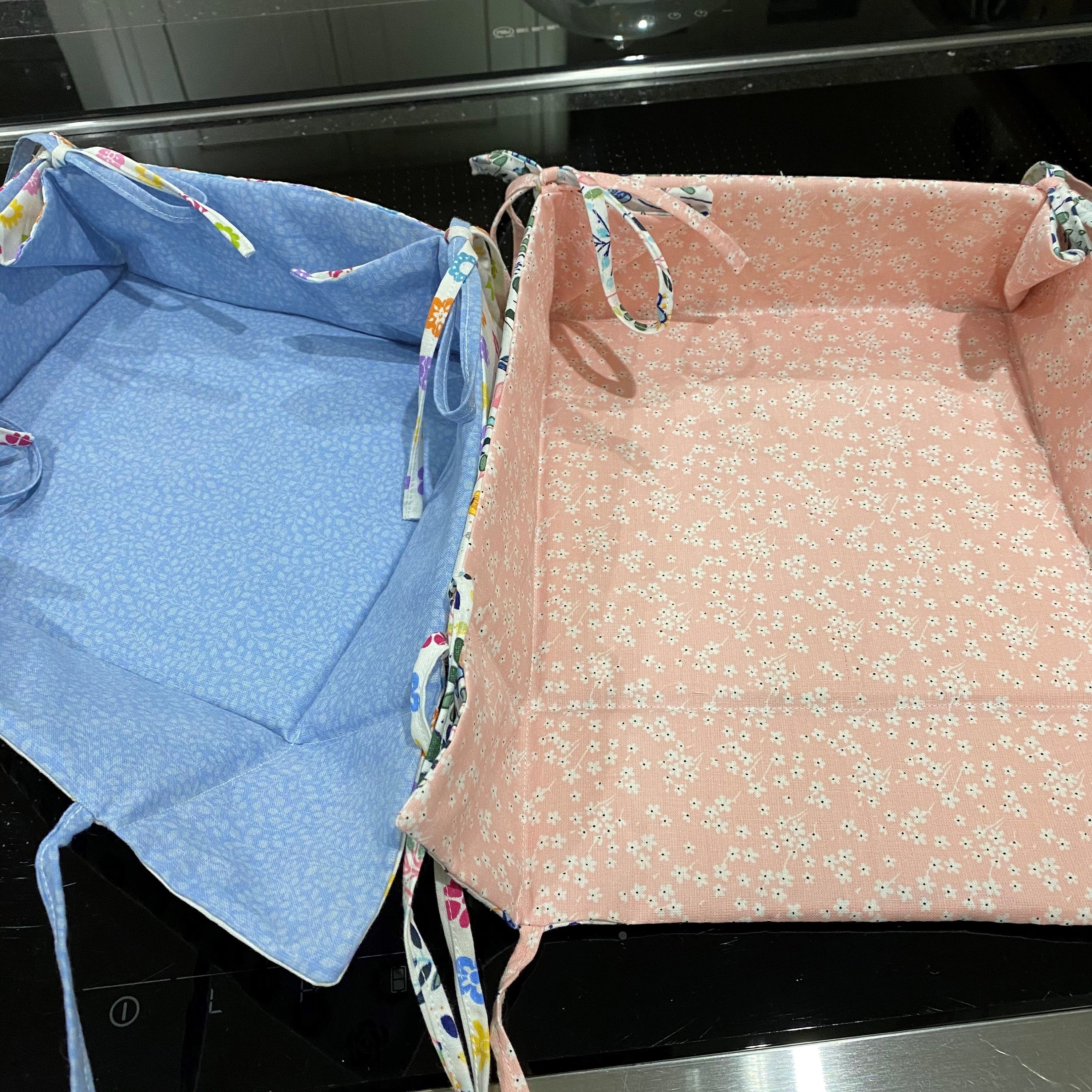 Fabric Tied Basket, Easy store, Collapsible - Digital Download