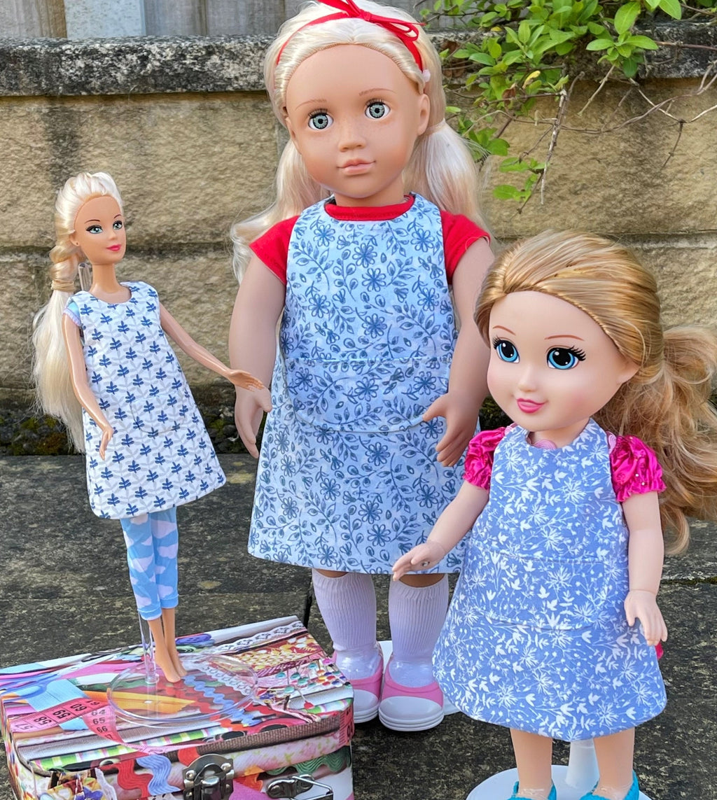 Dolly Cross Back Apron/Tunic sewing pattern. 3 sizes in one pattern - Digital Download