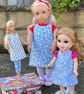 Dolly Cross Back Apron/Tunic sewing pattern. 3 sizes in one pattern - Digital Download