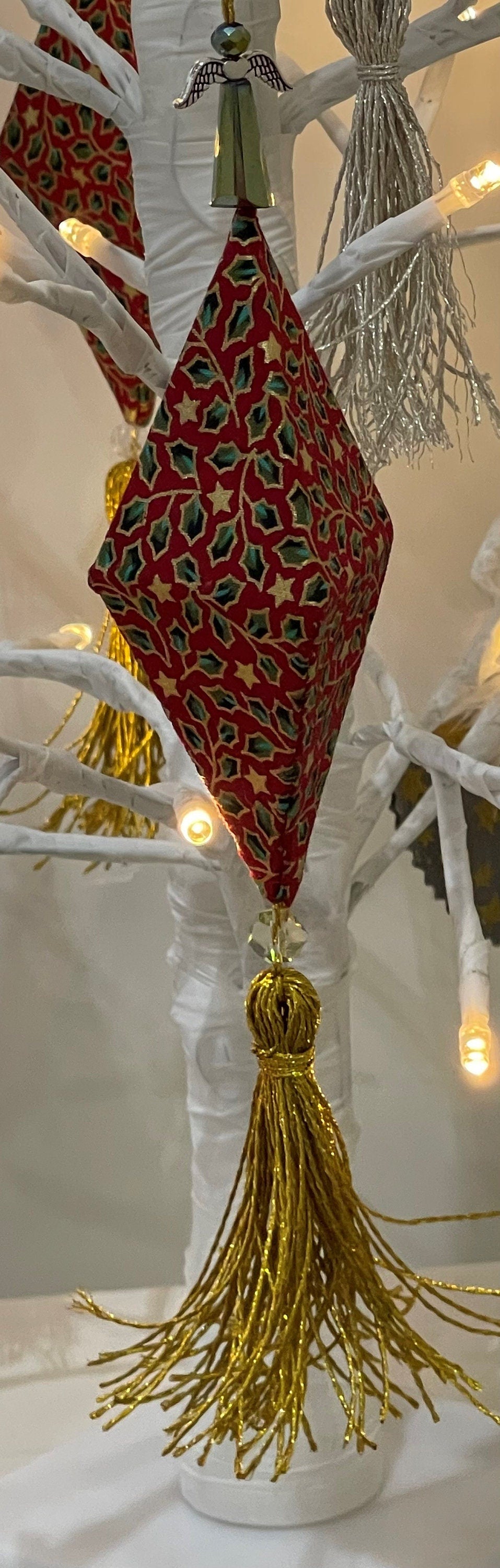 Fabric Diamond Xmas Decoration - Digital Download