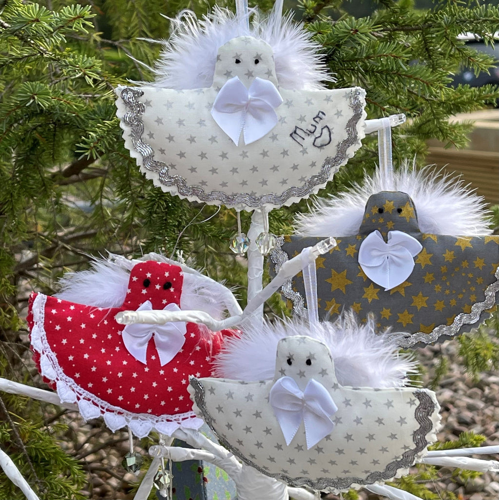 Fabric Angel Xmas Decoration - Digital Download