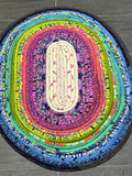 Relisted - Fabric Strip Rugs created using 4 Techniques: 2 Quilt as you go, Wrapped Rope and Folded Fabric - Digital Download