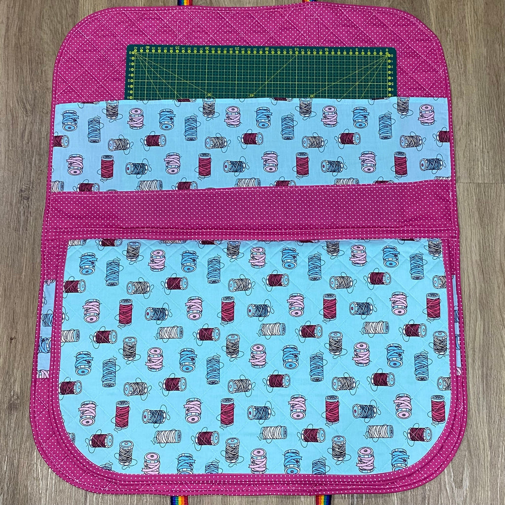 Cut, Piece and Press Sewing storage/carry case for project/tools/pressing.  Includes a free Travel Iron Bag pattern with templates - Digital Download