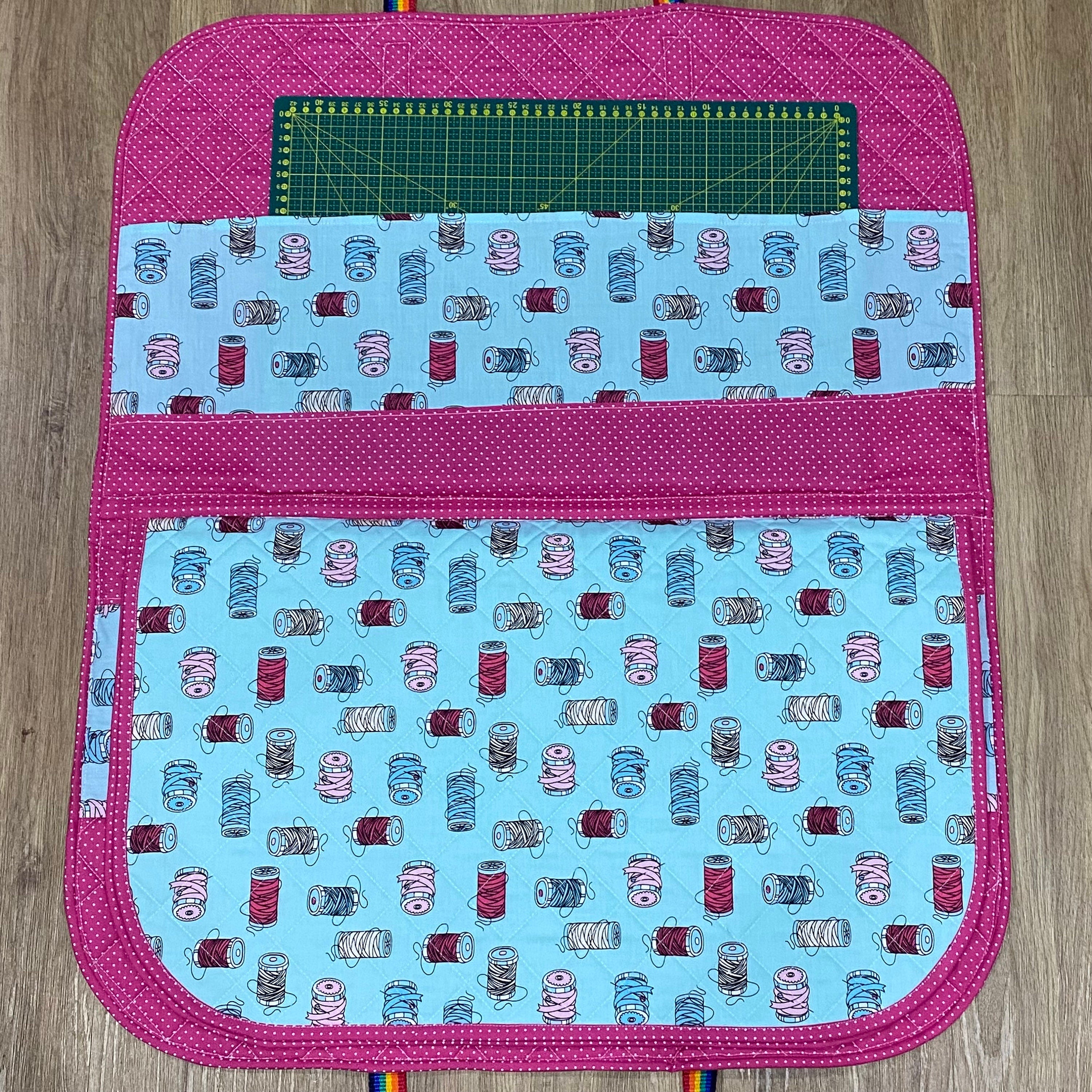 Cut, Piece and Press Sewing storage/carry case for project/tools/pressing.  Includes a free Travel Iron Bag pattern with templates - Digital Download