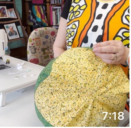 Pretty ‘Blossom Time’ cushion instructions. Online instructional video available - Digital Download