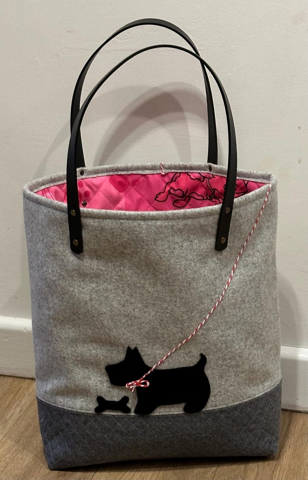 Wool Applique Tote Bag instructions with 7 sets of Applique Templates - Digital Download