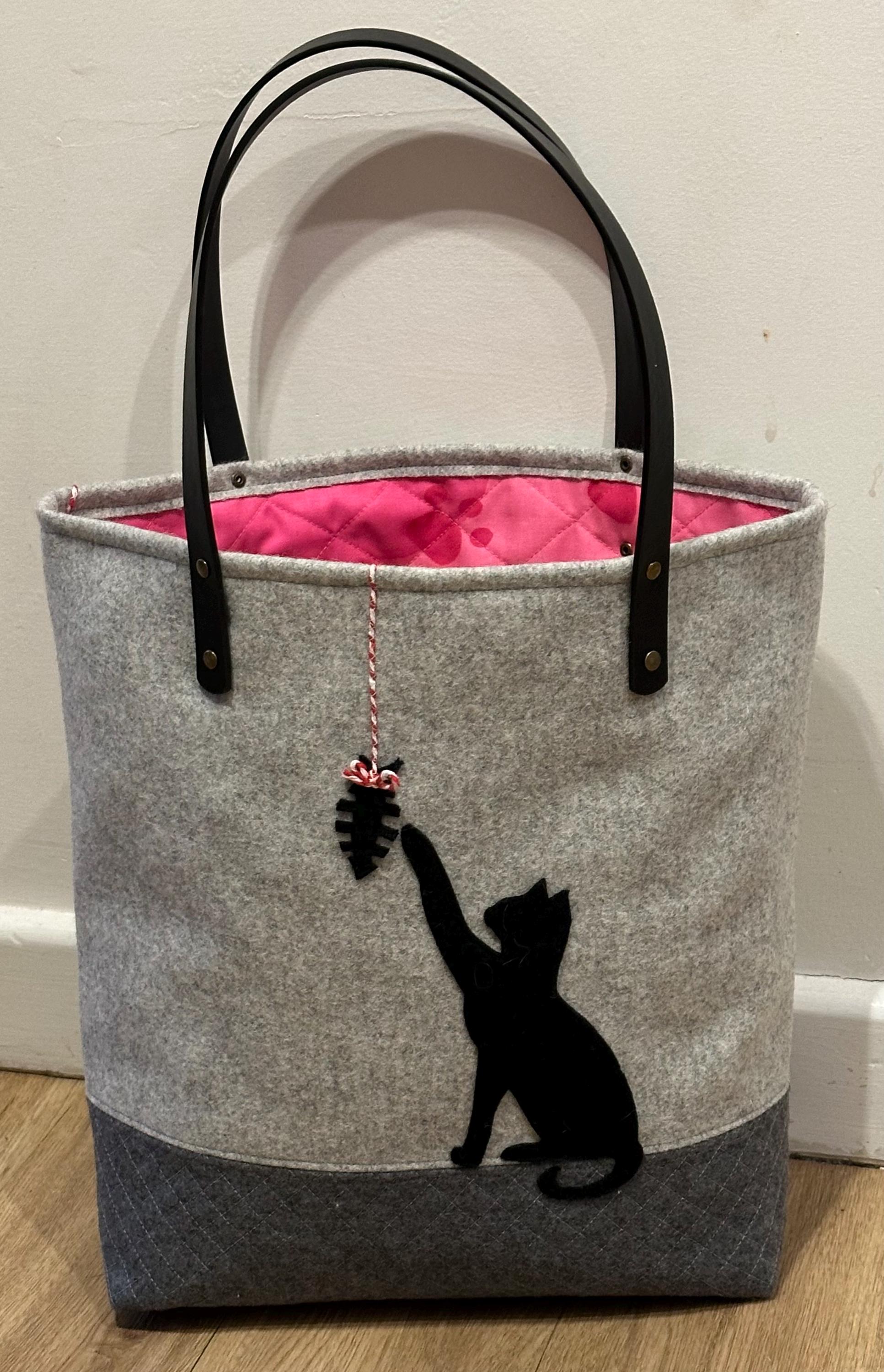 Wool Applique Tote Bag instructions with 7 sets of Applique Templates - Digital Download