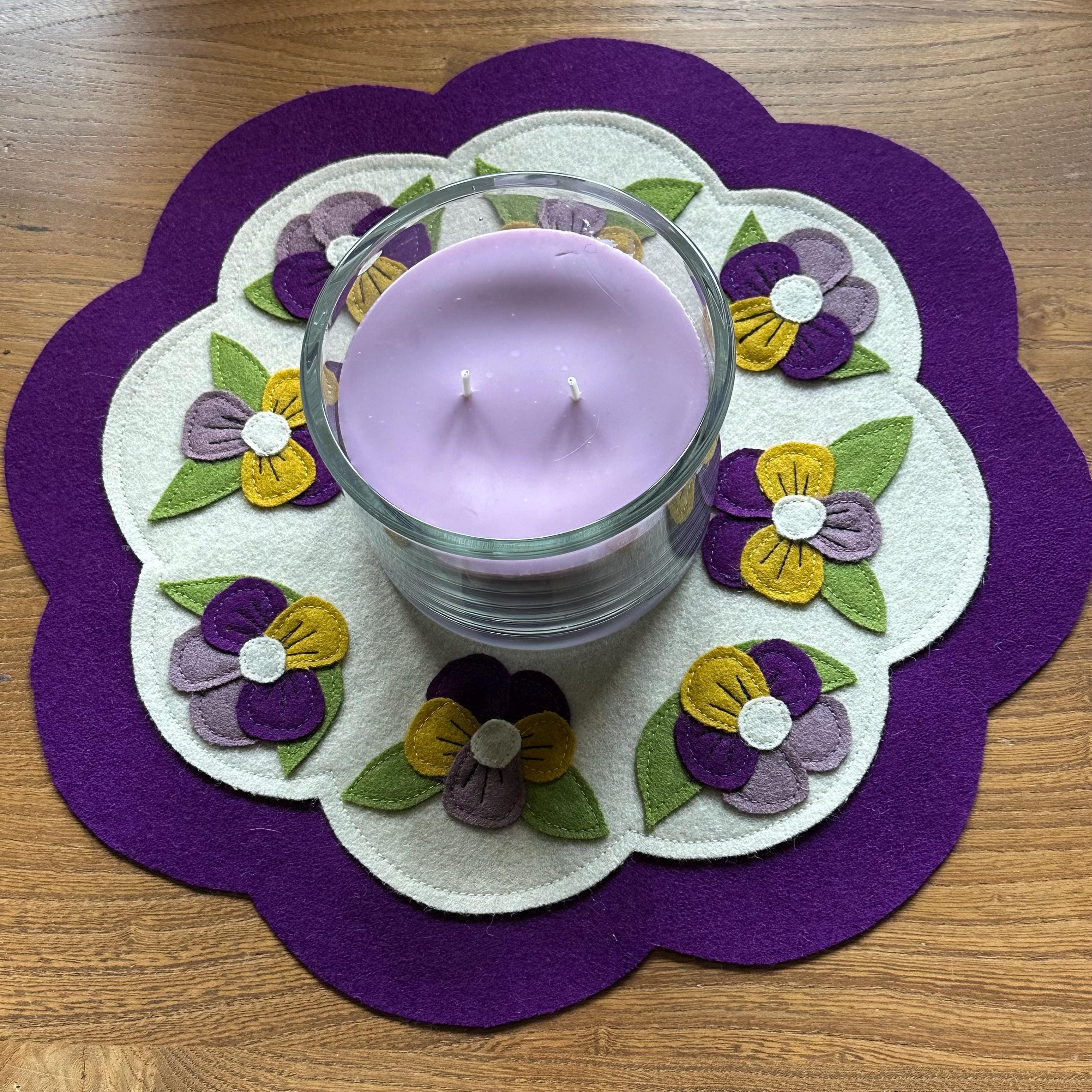 Spring Wool/Felt Candle Mat/Penny Rug Instructions and Templates - Digital Downloads
