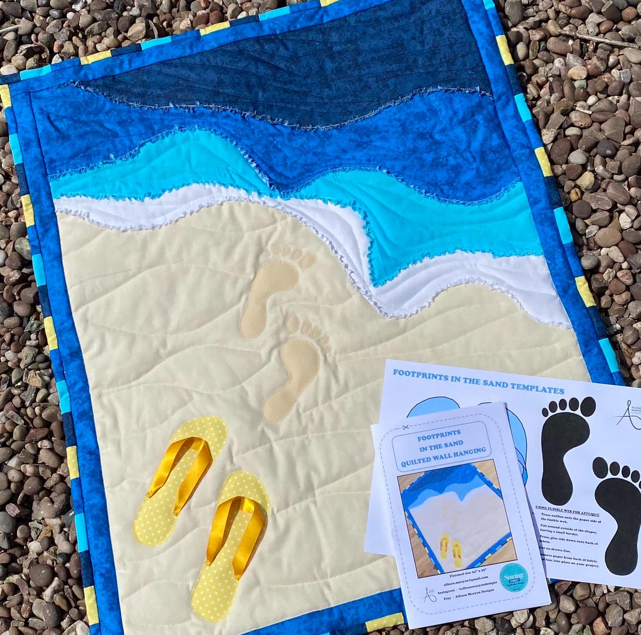 Footprints in the sand wall hanging instructions - Digital Download