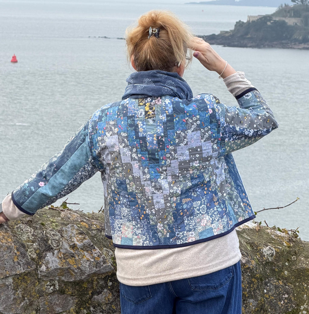 Second Chance Upcycle Instructions for a Quilted Jacket and Infinity Scarf (Any size) Digital Download