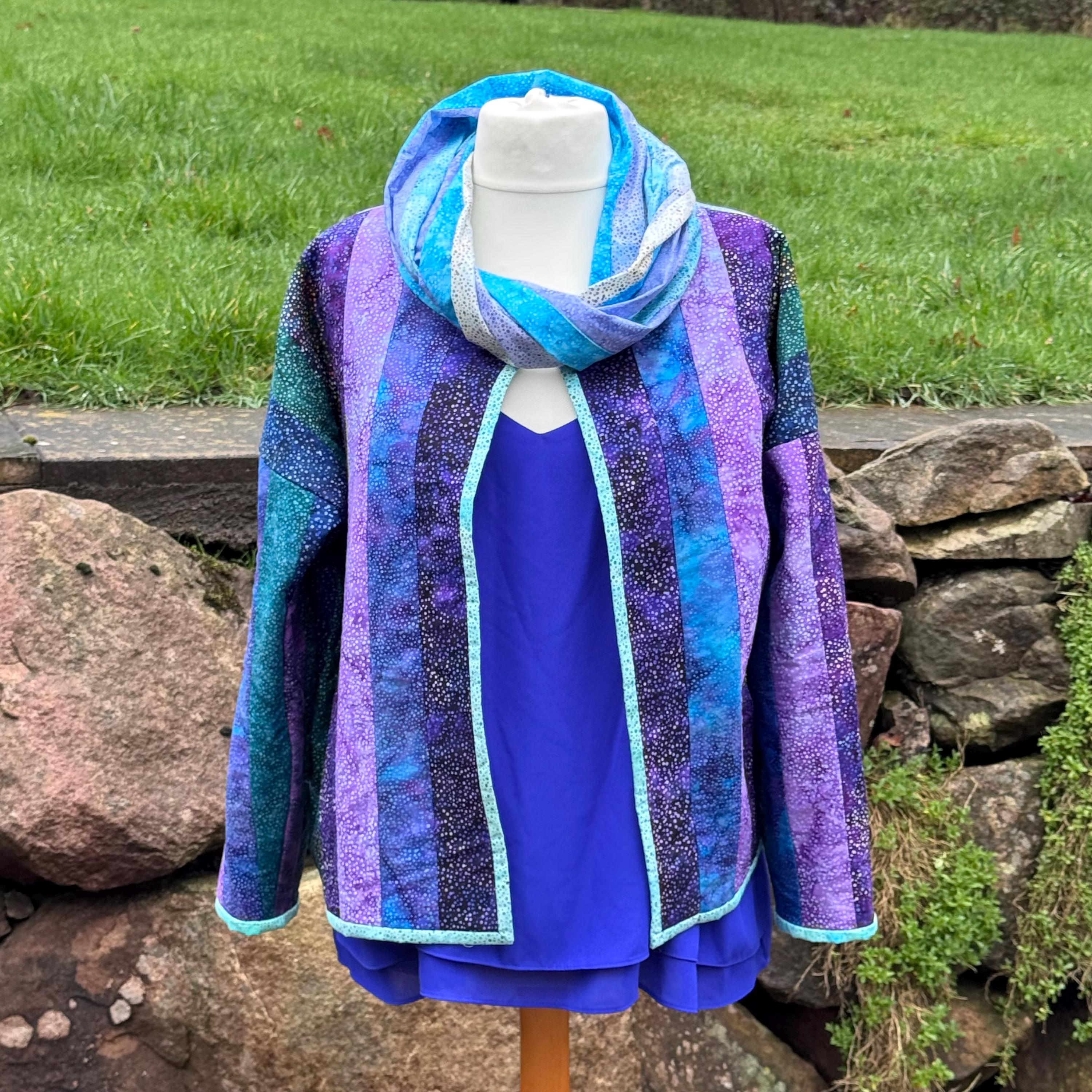 Second Chance Upcycle Instructions for a Quilted Jacket and Infinity Scarf (Any size) Digital Download